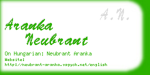 aranka neubrant business card